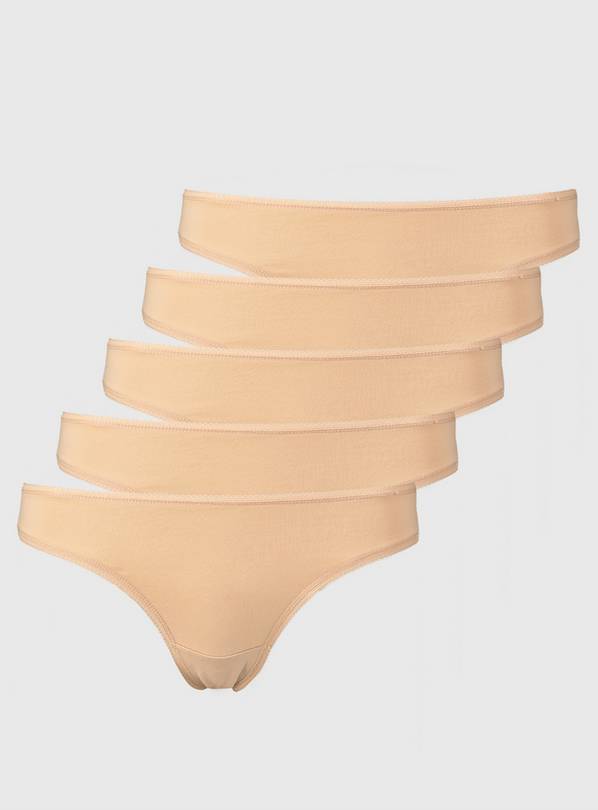 Latte Nude Thongs 5 Pack - 20
